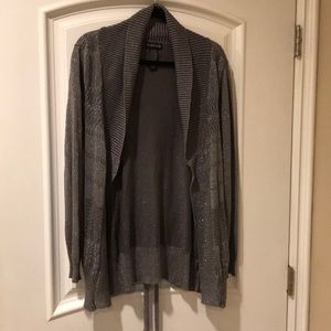Rampage gray and metallic knitted beautiful jacket size M